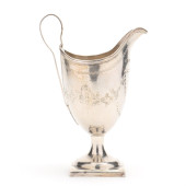 GEORGE III SILVER CREAM JUG, M