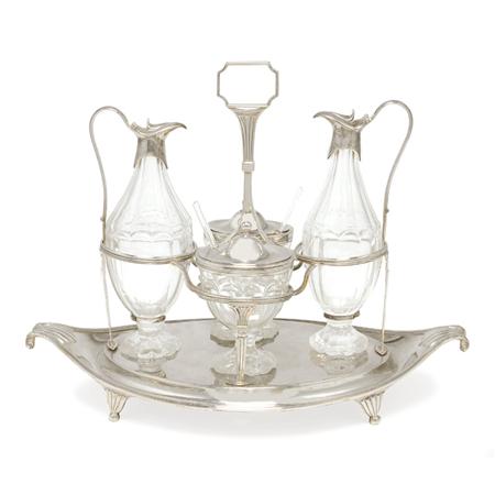 George III Silver Cruet Set 	 