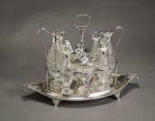 GEORGE III SILVER CRUET STAND