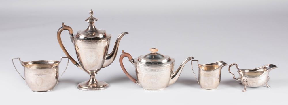 GEORGE III SILVER FOUR-PIECE TEA