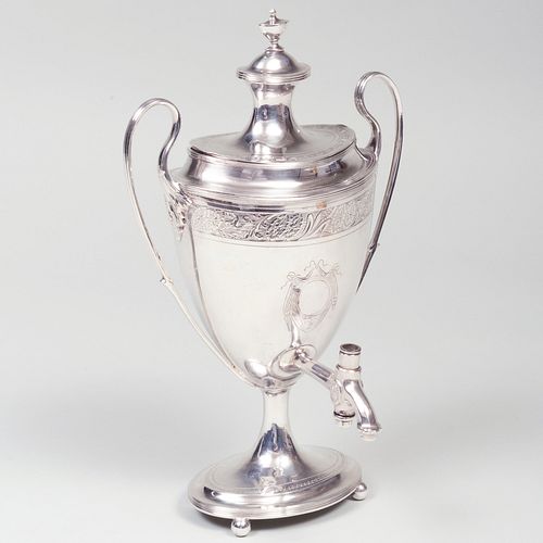 GEORGE III SILVER HOT WATER URNMark