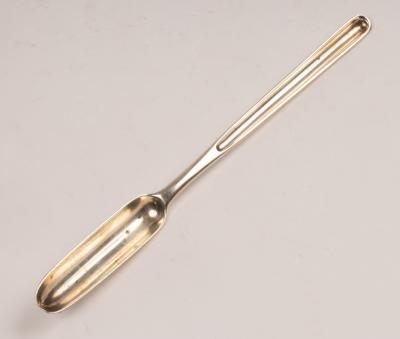 George III silver marrow scoop,