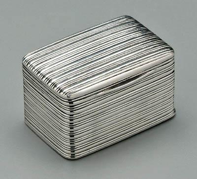 George III silver nutmeg grater,