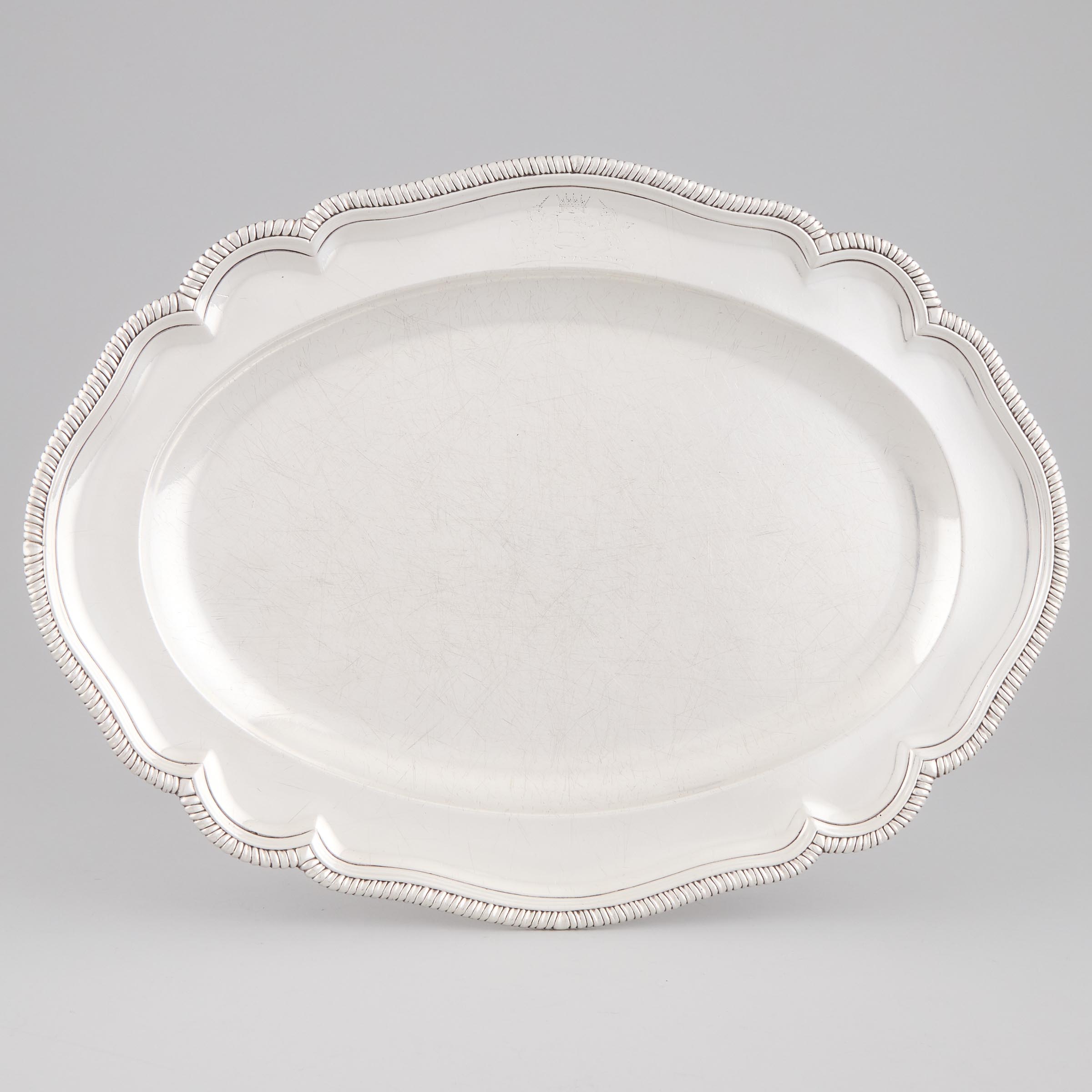 George III Silver Oval Meat