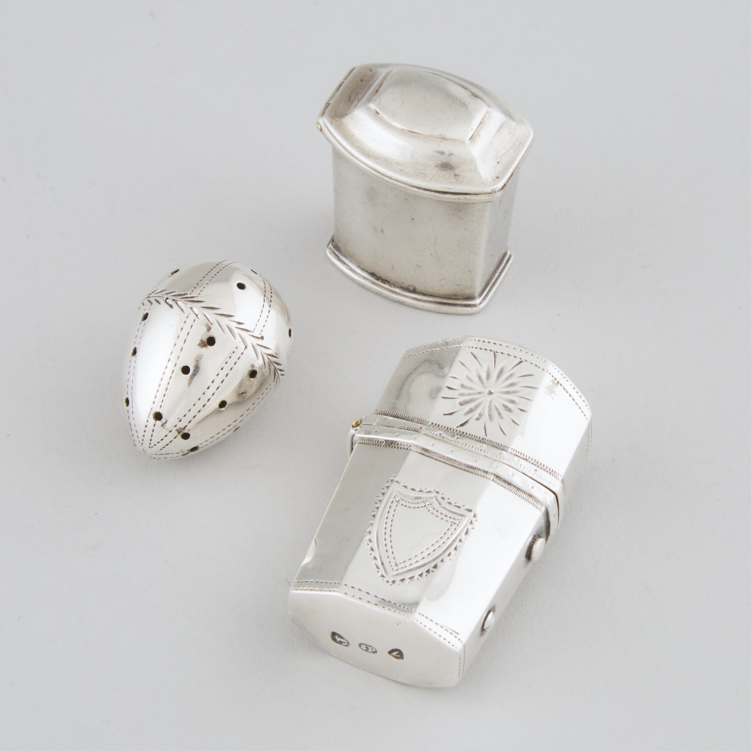 George III Silver Perfume Bottle