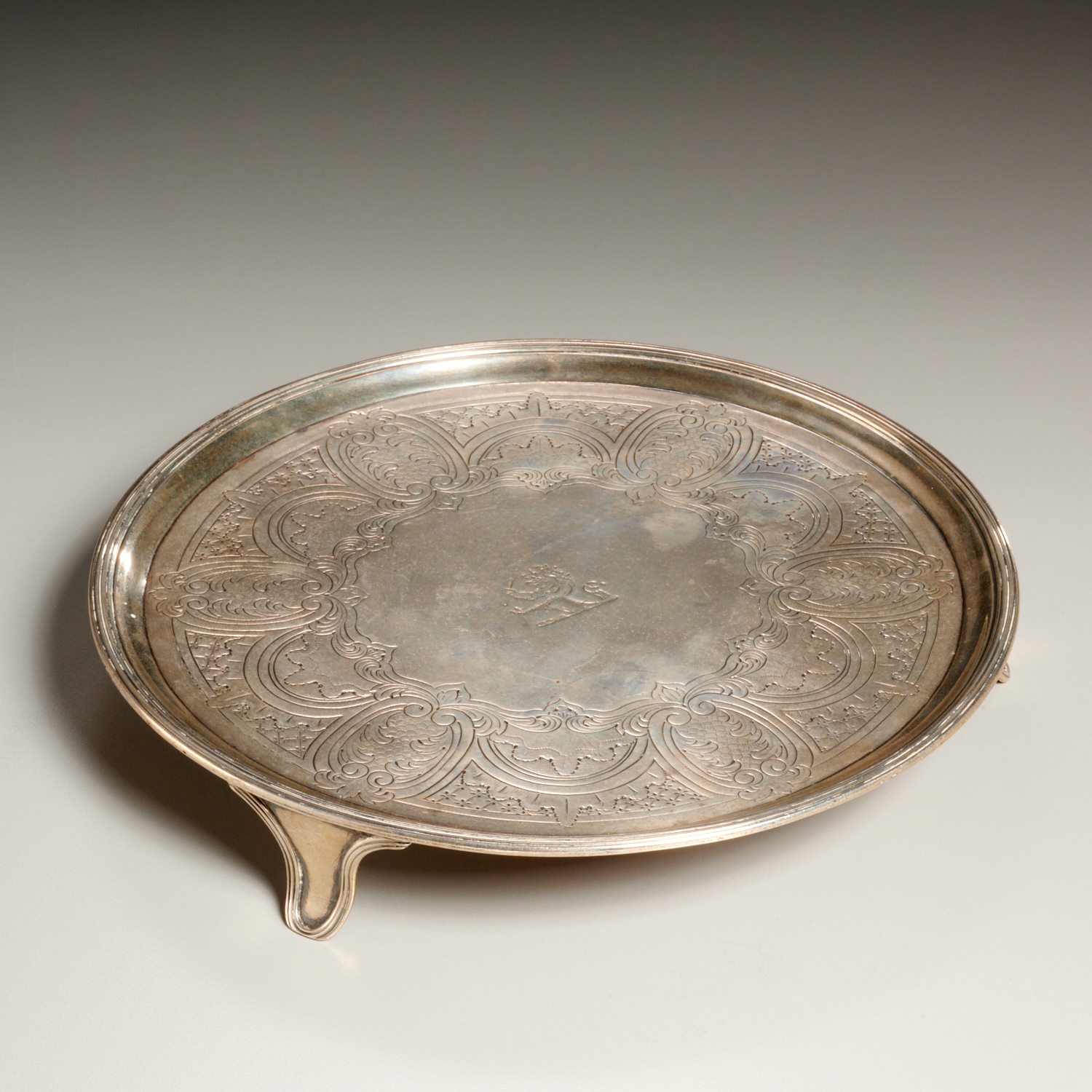GEORGE III SILVER SALVER, HENRY