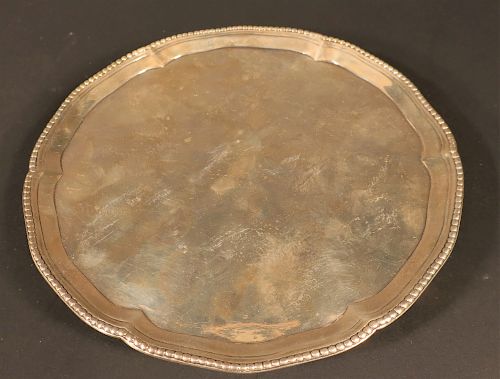 GEORGE III SILVER SALVER, LONDON