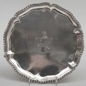 GEORGE III SILVER SMALL SALVER