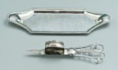 George III silver snuffer and