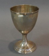 GEORGE III SILVER STEM GOBLET,