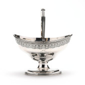 GEORGE III SILVER SUGAR BASKET