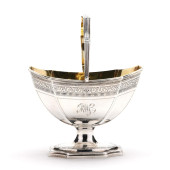 GEORGE III SILVER SUGAR BASKET