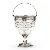 GEORGE III SILVER SUGAR BASKET