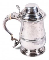 GEORGE III SILVER TANKARD BEAR
