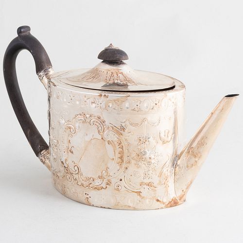 GEORGE III SILVER TEA POTMark of
