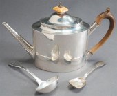 GEORGE III SILVER TEAPOT, SAMU