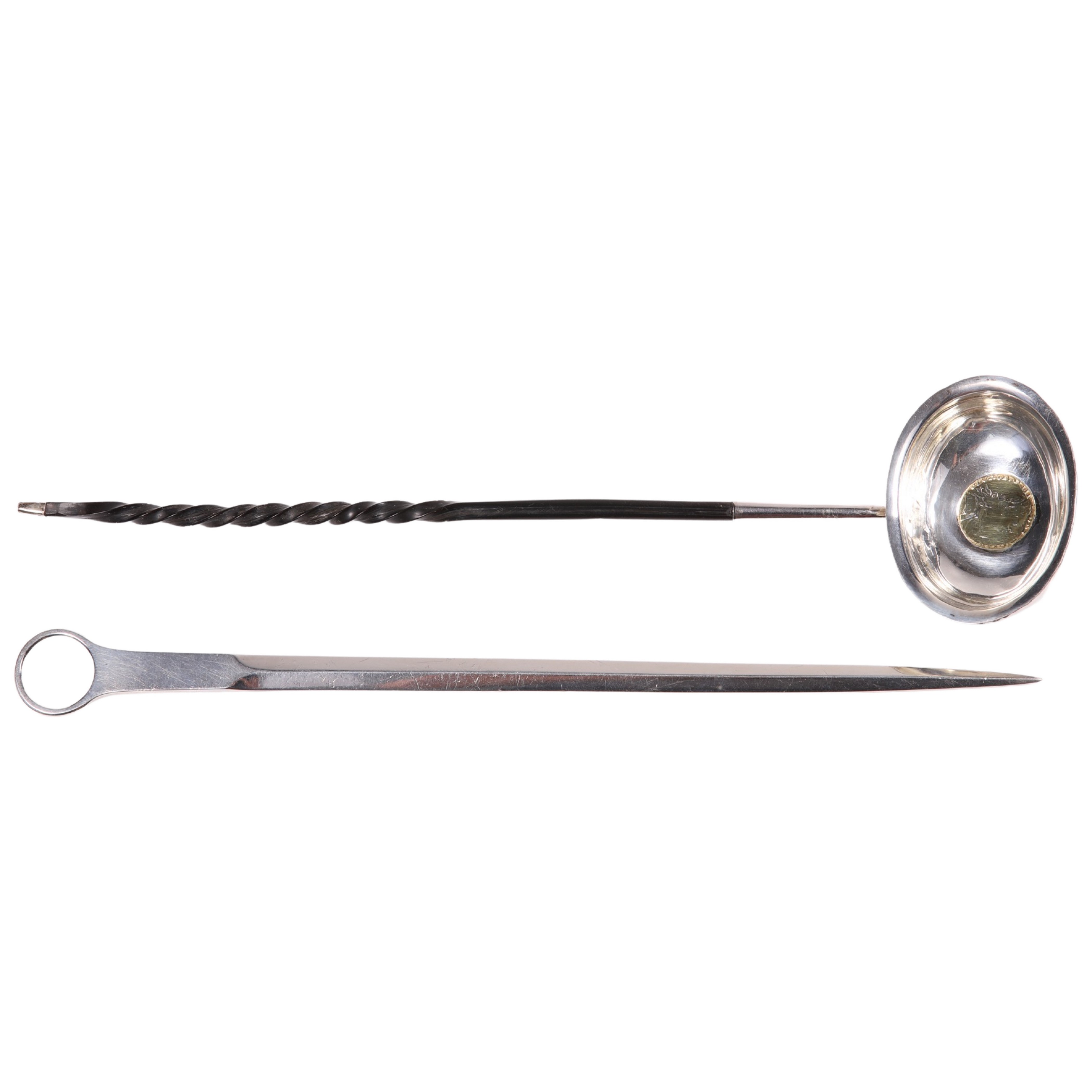 George III silver toddy ladle