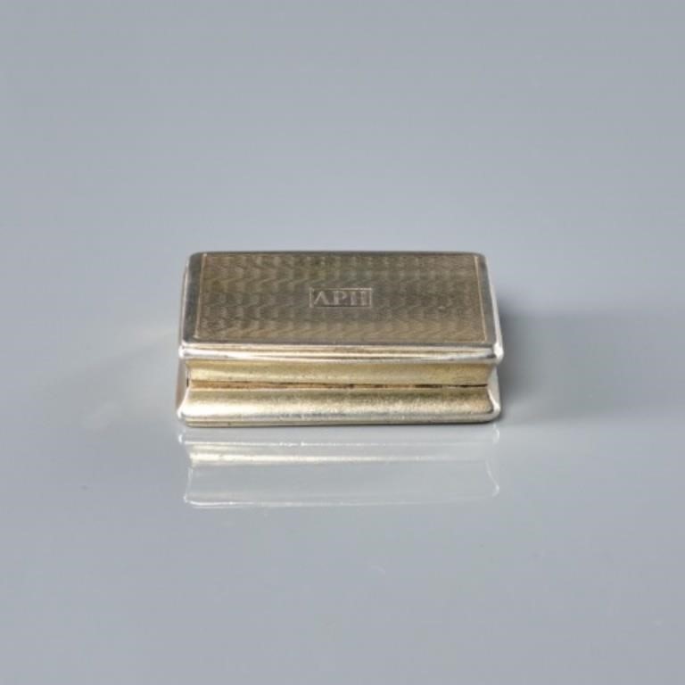 GEORGE III SILVER VINAIGRETTEA
