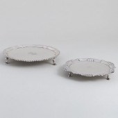 GEORGE III SILVER WAITER AND A