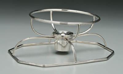 George III silver warming frame,