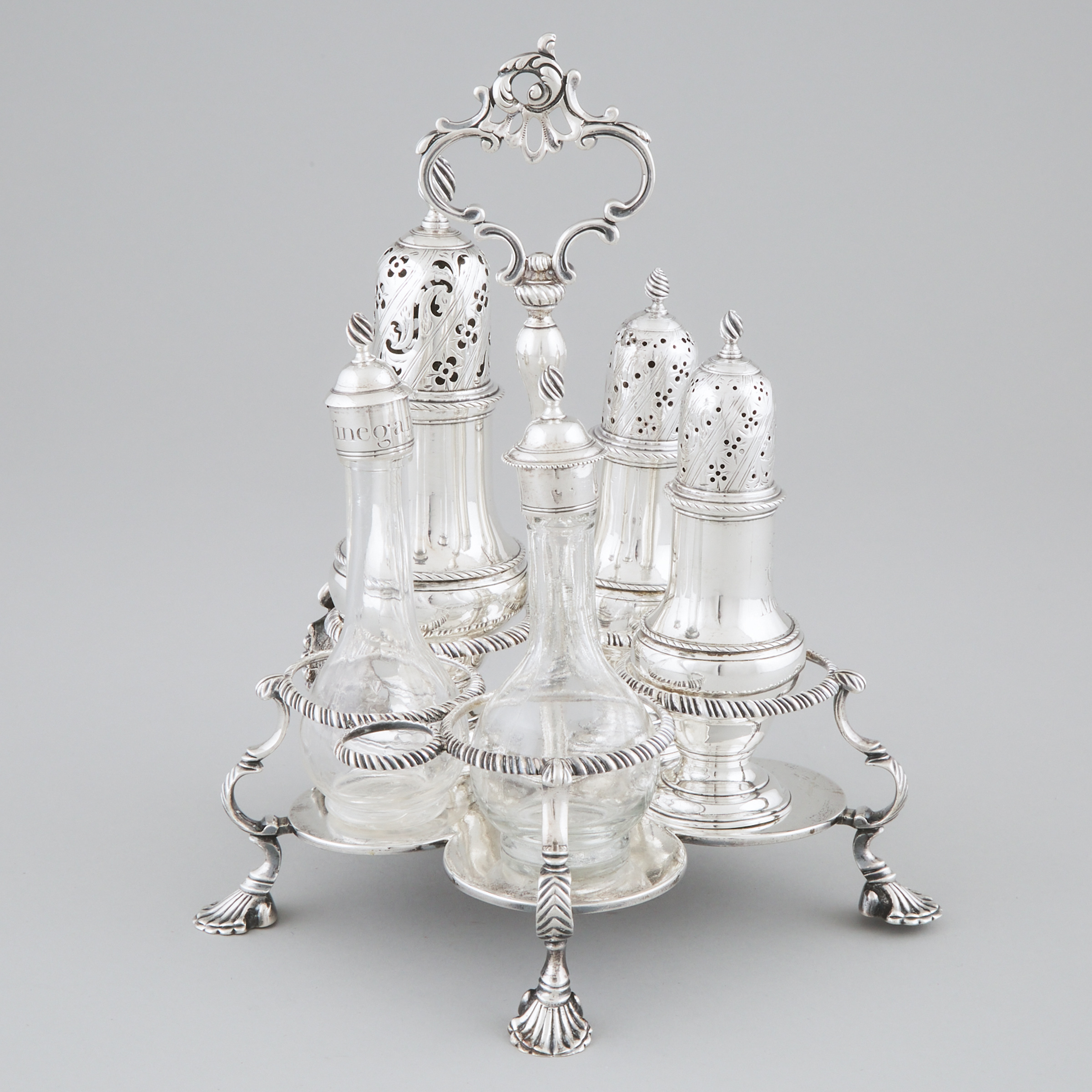 George III Silver Warwick Cruet,