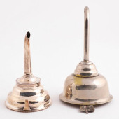 GEORGE III SILVER WINE FUNNEL<