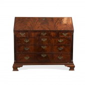 GEORGE III SLANT FRONT MAHOGAN