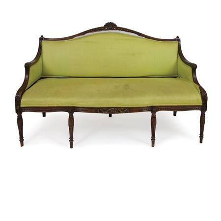 George III Stained Beechwood Settee