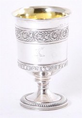 George III sterling goblet of