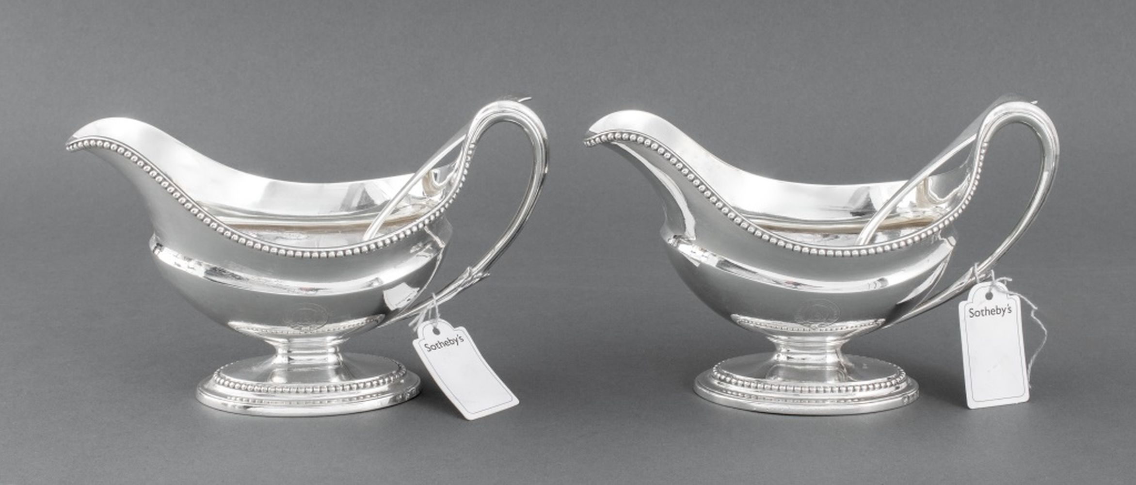 GEORGE III STERLING SAUCE BOATS AND