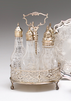 George III sterling silver cruet