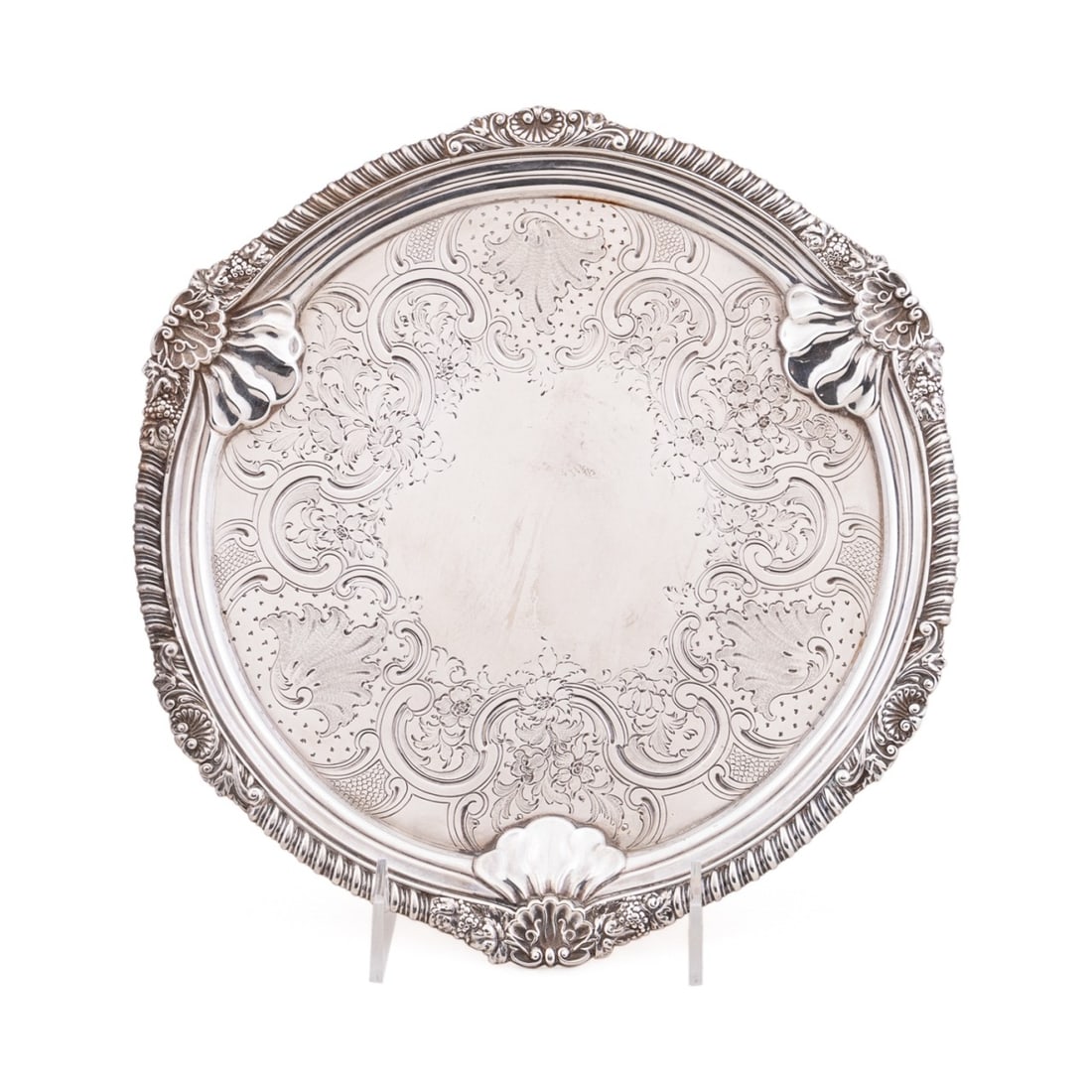 GEORGE III STERLING SILVER FOOTED