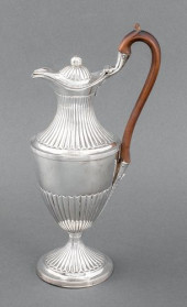 GEORGE III STERLING SILVER LID