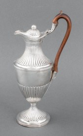 GEORGE III STERLING SILVER LID