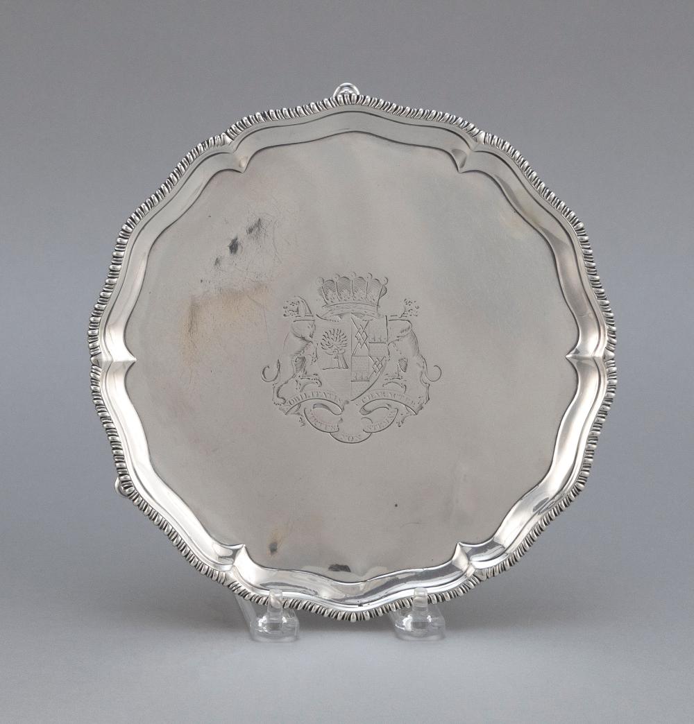 GEORGE III STERLING SILVER SALVER