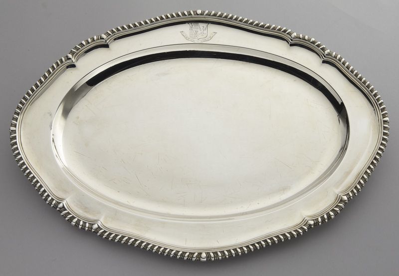 George III sterling silver tray