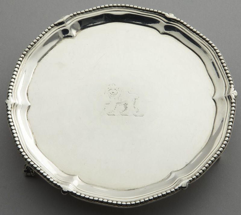 George III sterling silver waiter