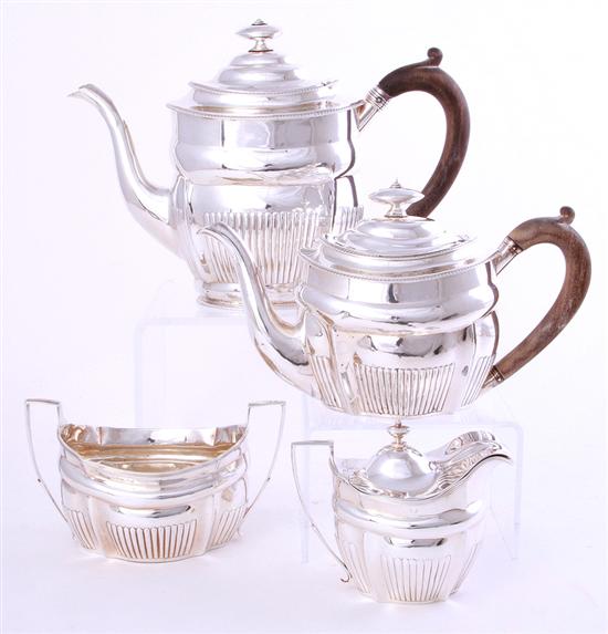 George III sterling tea and
