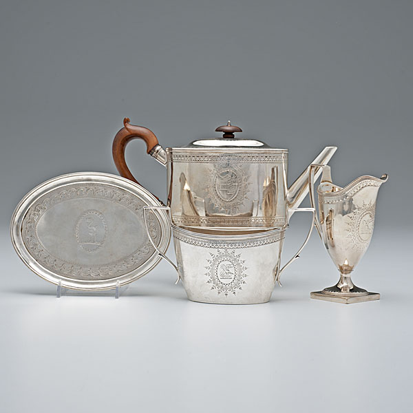 George III Sterling Tea Set