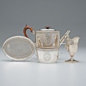 George III Sterling Tea Set Lo