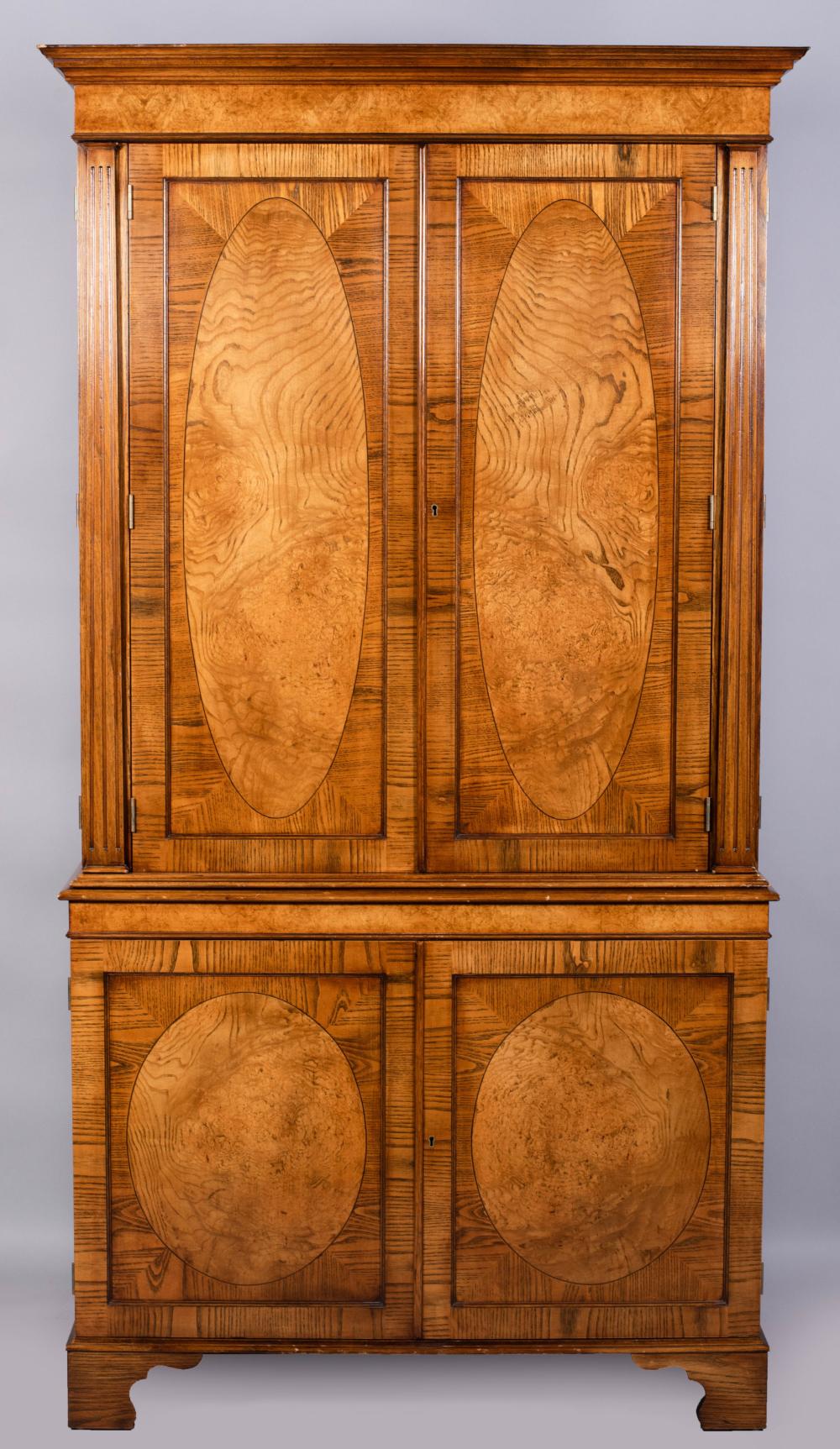 GEORGE III STYLE ASH AND BURL