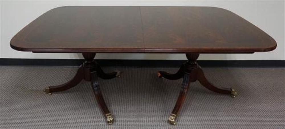 GEORGE III STYLE BANDED MAHOGANY