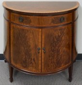 GEORGE III STYLE BANDED MAHOGA