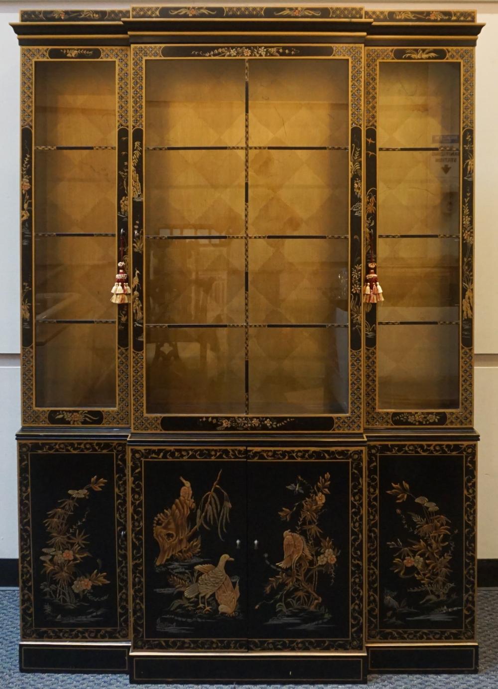 GEORGE III STYLE BLACK JAPANNED