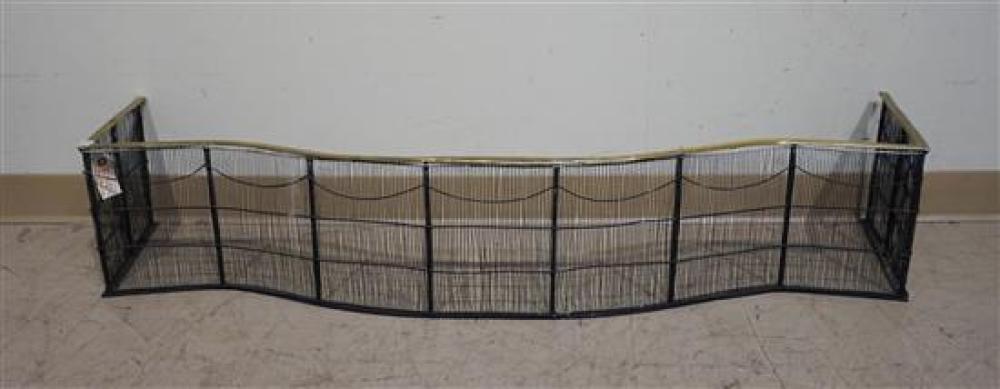 GEORGE III STYLE BRASS AND WIRE