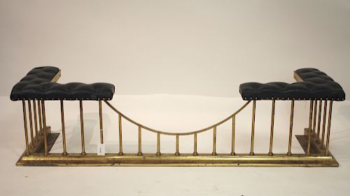 GEORGE III STYLE BRASS FIRE