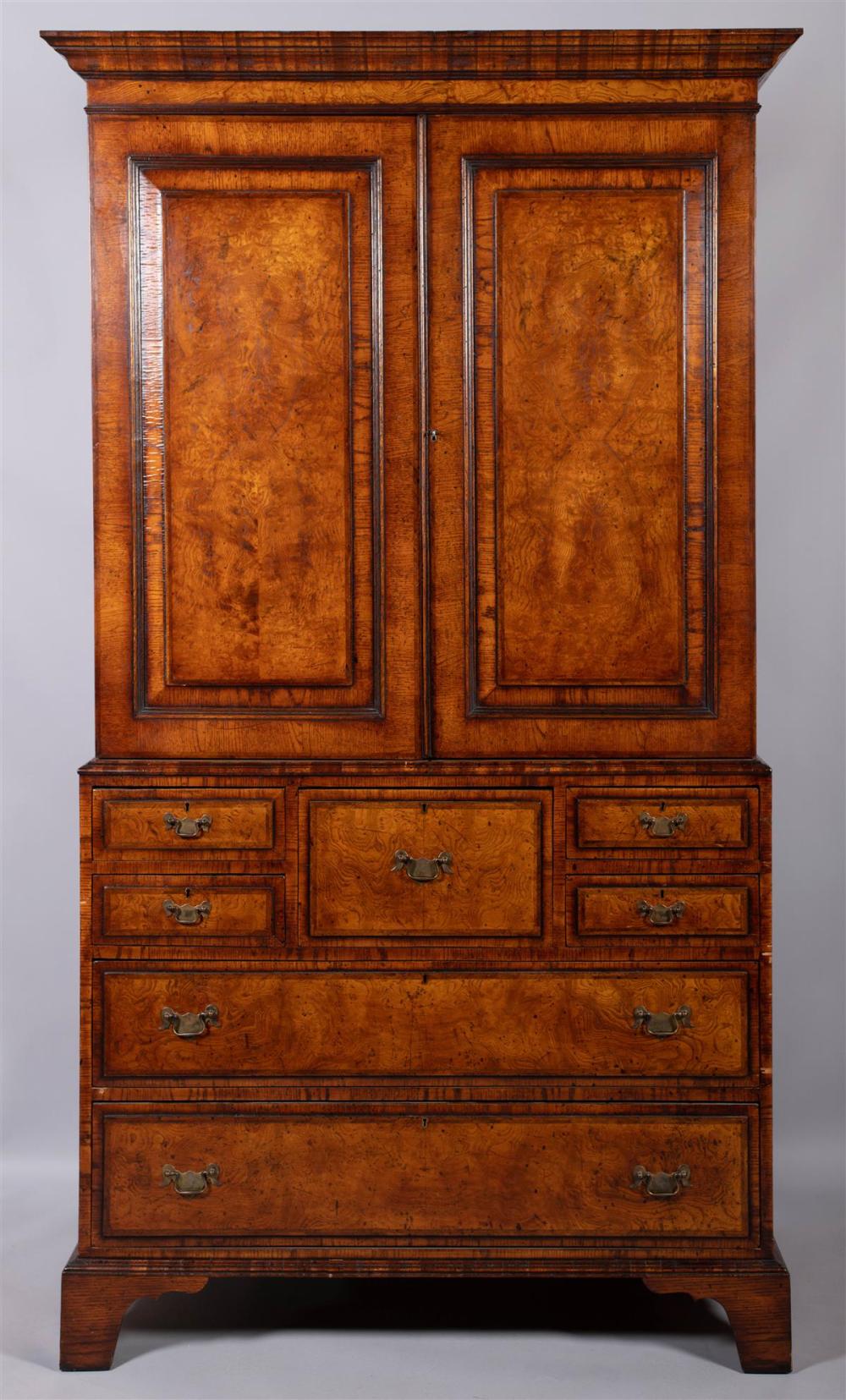 GEORGE III STYLE BURL WALNUT