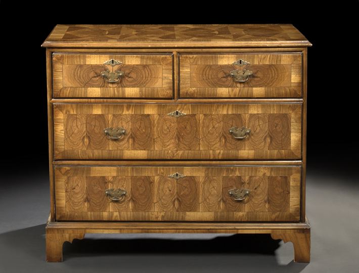 George III-Style Burl Wood and