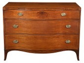 GEORGE III STYLE BURLWOOD MAHO