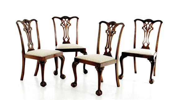 George III style carved mahogany